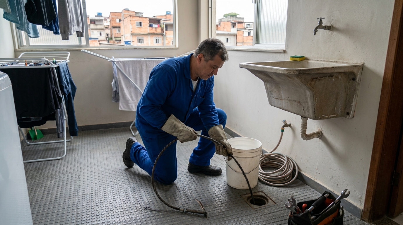 Desentupimento de Ralos Externos em Barcelona, Sorocaba‑SP