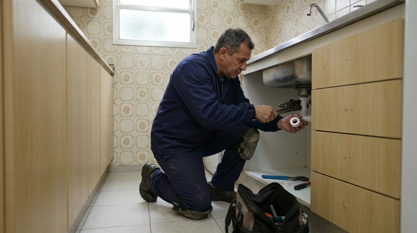 Desentupimento de Pia no Residencial Villagio D’Avignon, Sorocaba‑SP