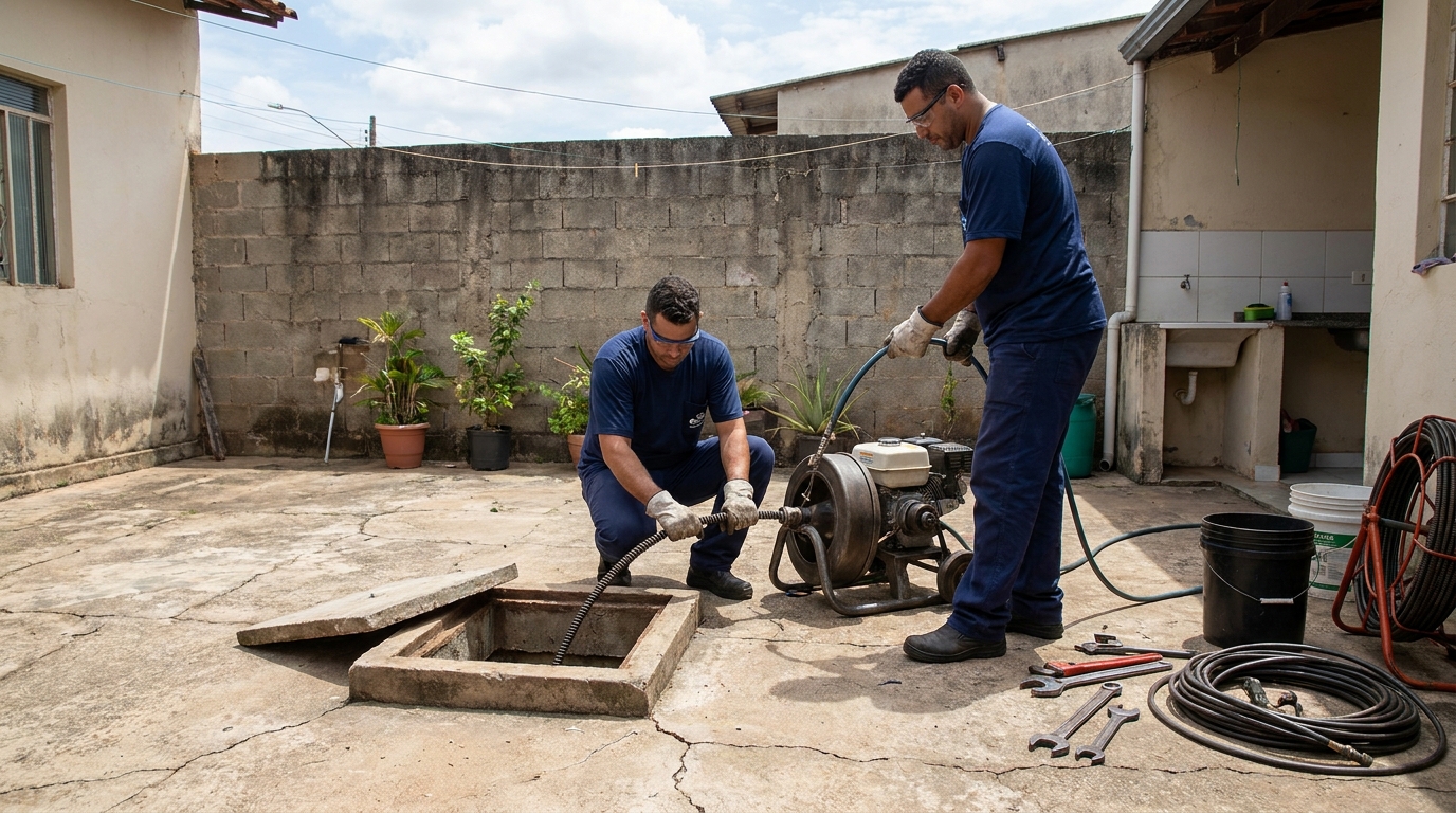 Sucção de Resíduos no Centro, Sorocaba‑SP